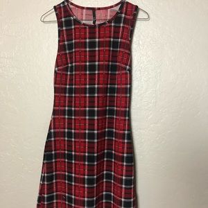 🔥plaid mini dress